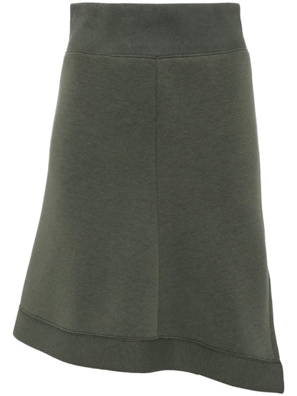 Sponge Sweat Asymmetric Mini Skirt
