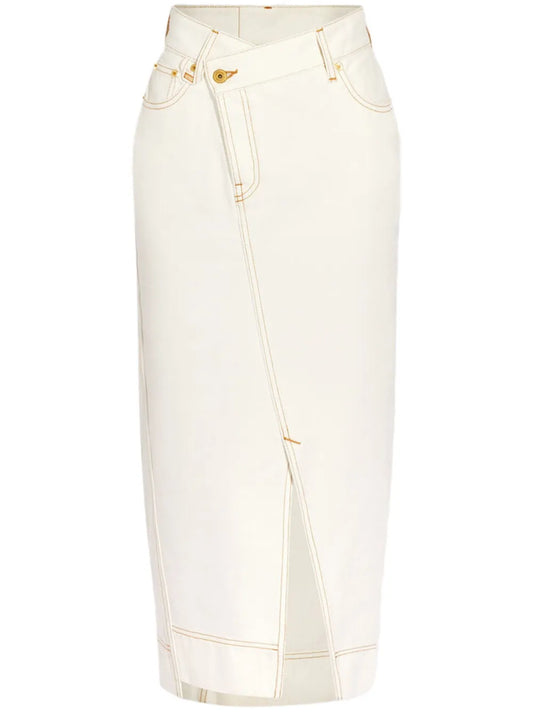 La Jupe De-Nîmes Midi Skirt