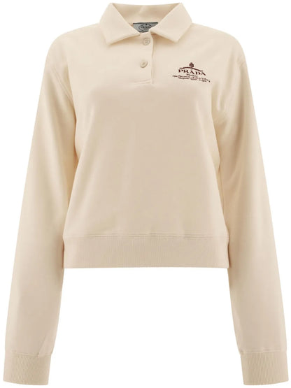 Logo-Embroidered Long-Sleeved Polo Shirt