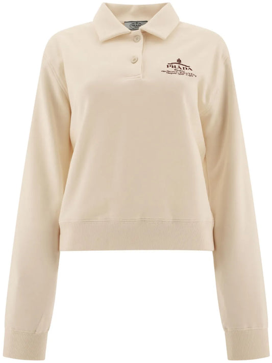 Logo-Embroidered Long-Sleeved Polo Shirt