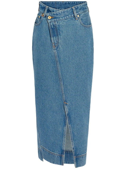 La Jupe De-Nîmes Midi Skirt