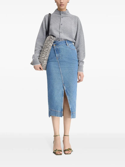 La Jupe De-Nîmes Midi Skirt