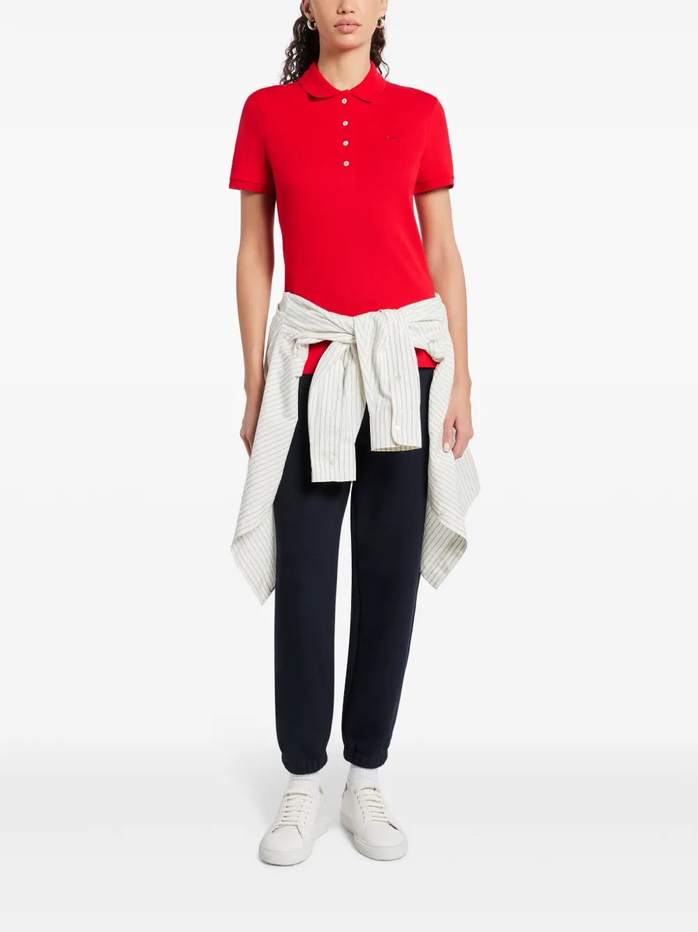 Mélange-Effect Track Pants