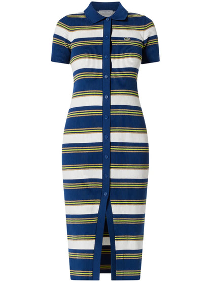 Striped Knitted Midi Dress