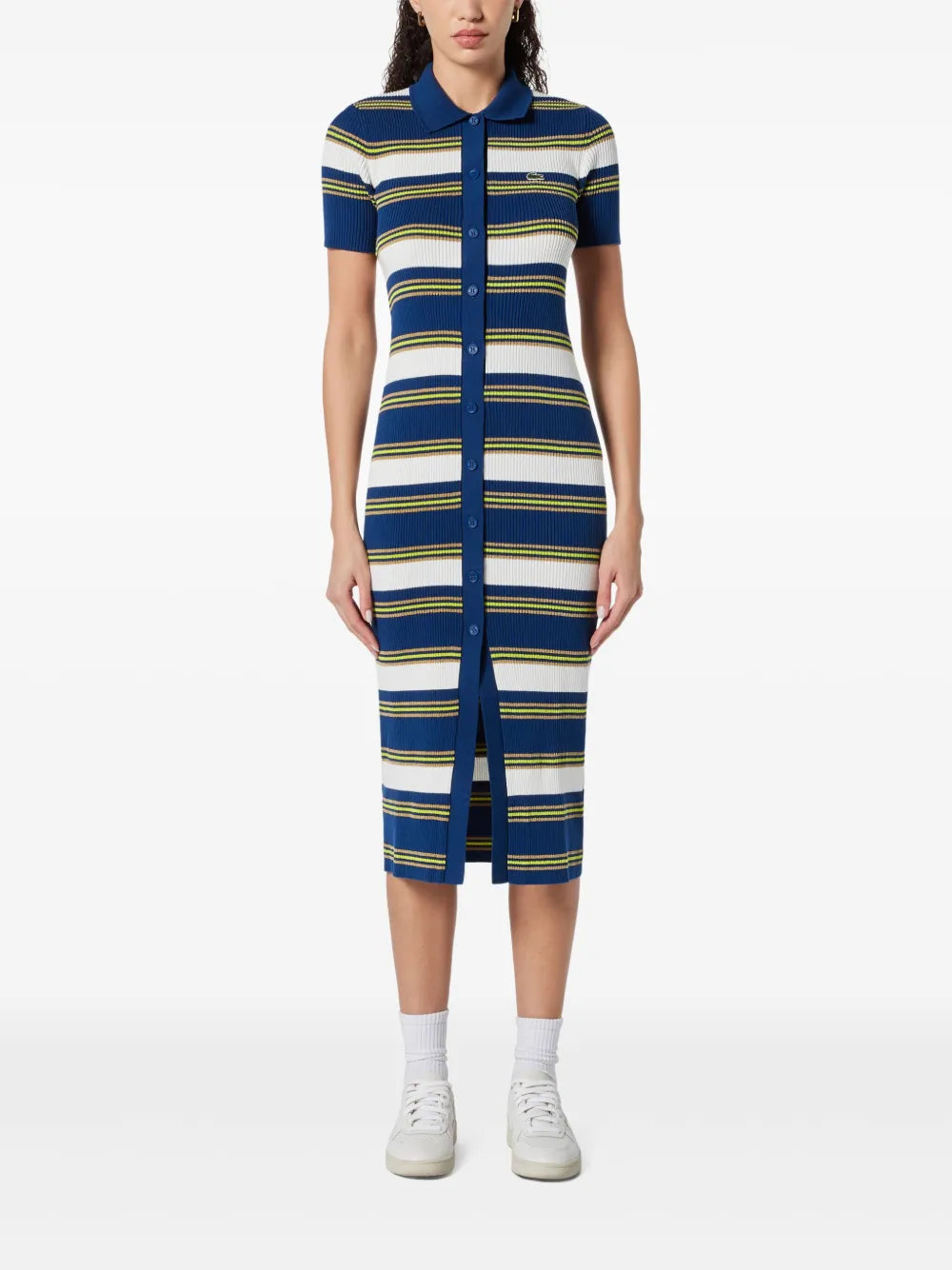 Striped Knitted Midi Dress