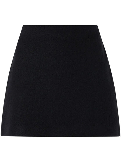 Virgin Wool Straight Skirt