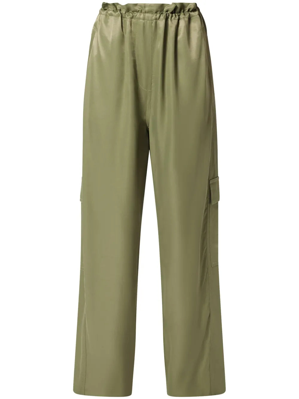 Satin Cargo Pants