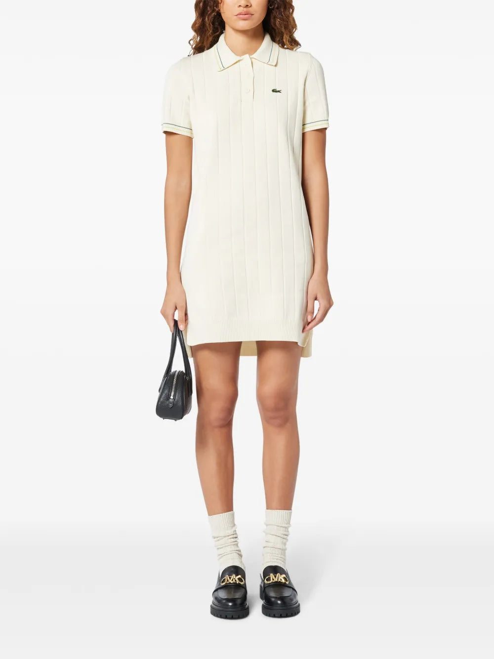 Short-Sleeved Polo Minidress