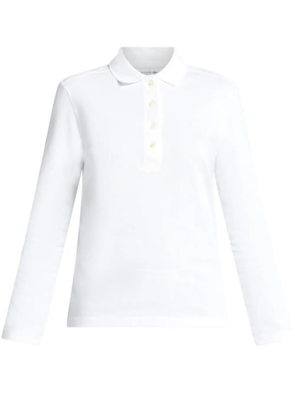 Stretch Cotton Polo Top