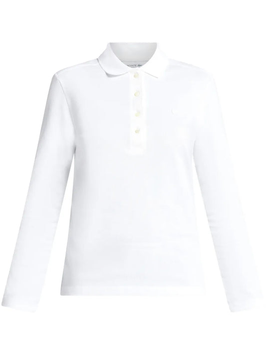 Stretch Cotton Polo Top