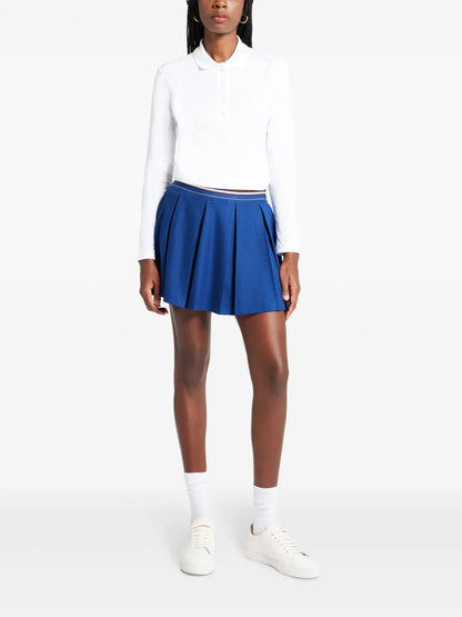 Stretch Cotton Polo Top