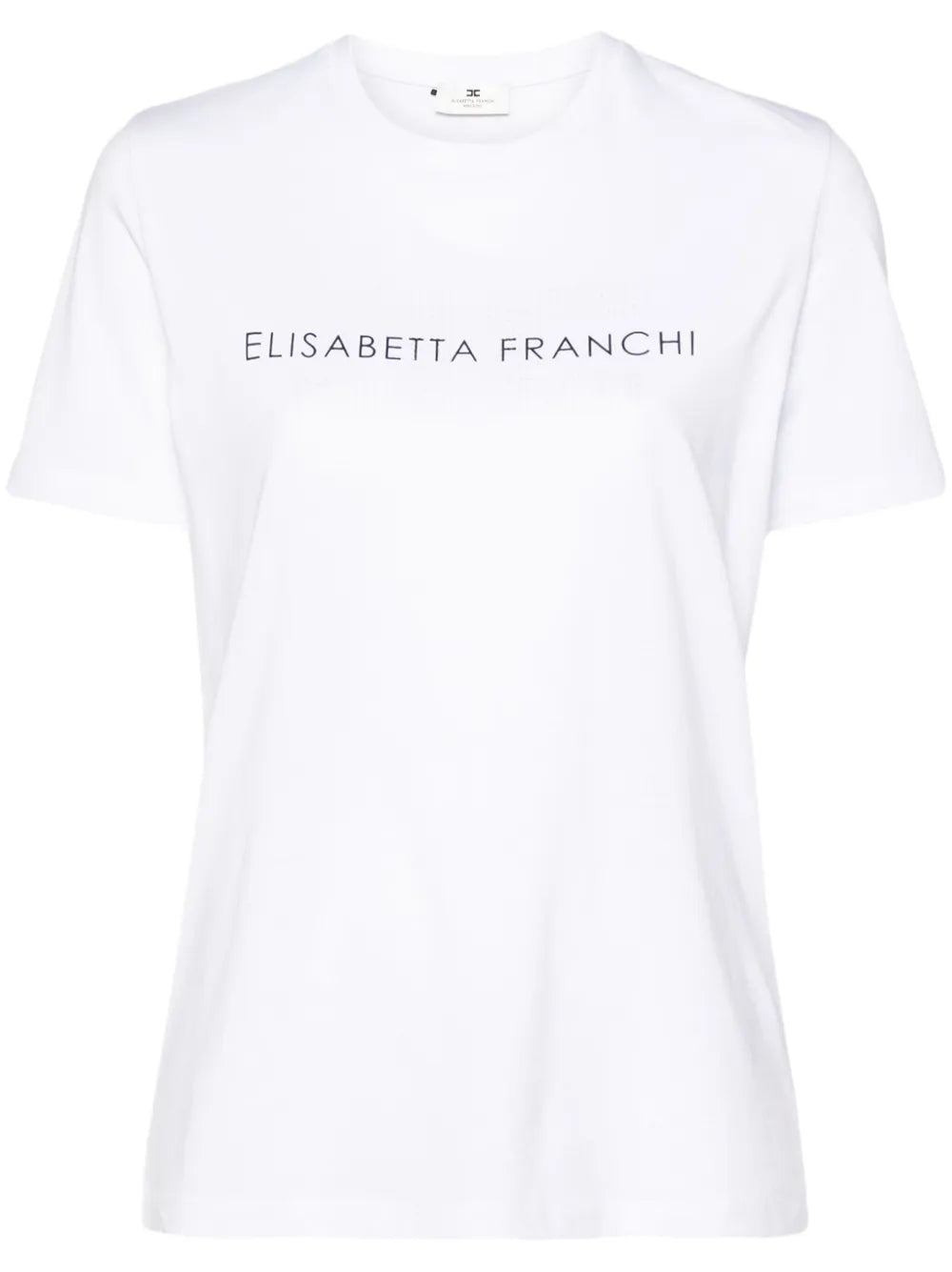 Rhinestone Embellished Cotton T-Shirt