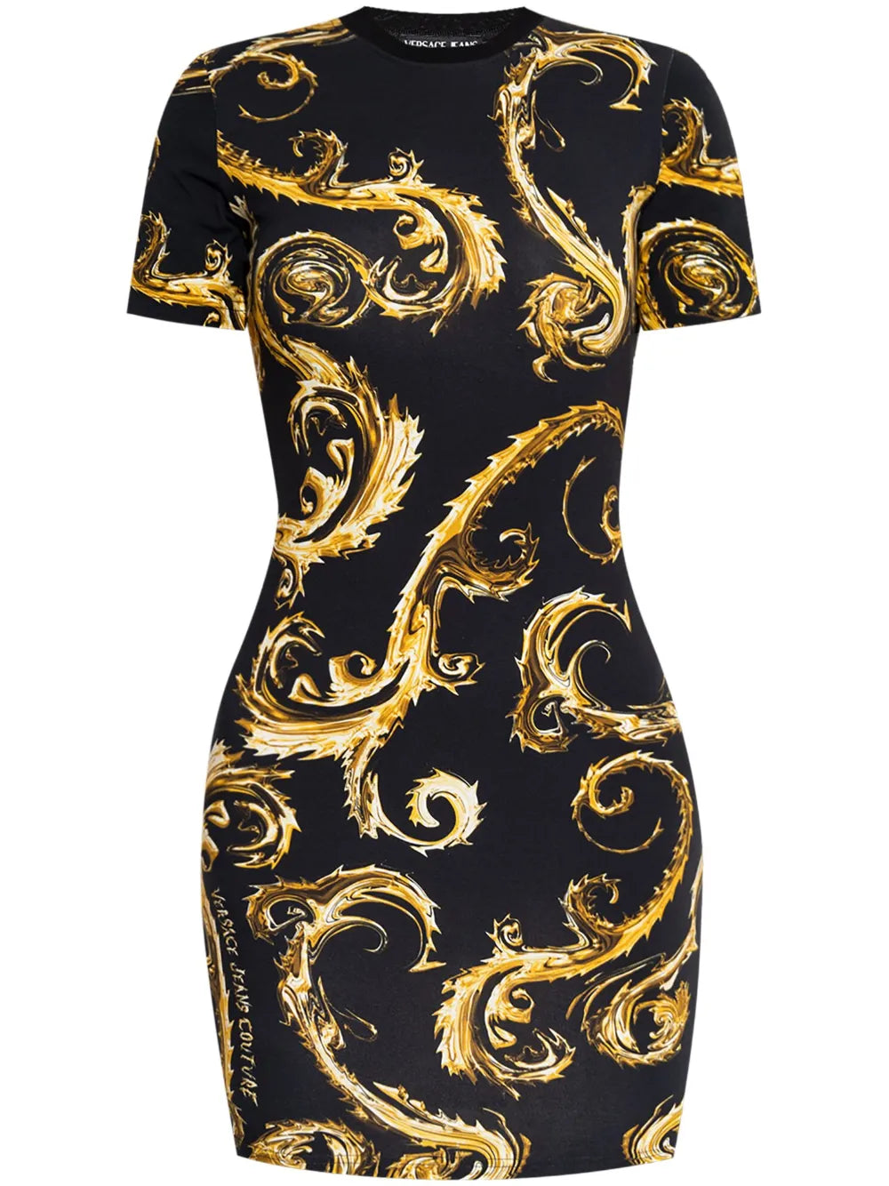 Baroque-Print T-Shirt Dress