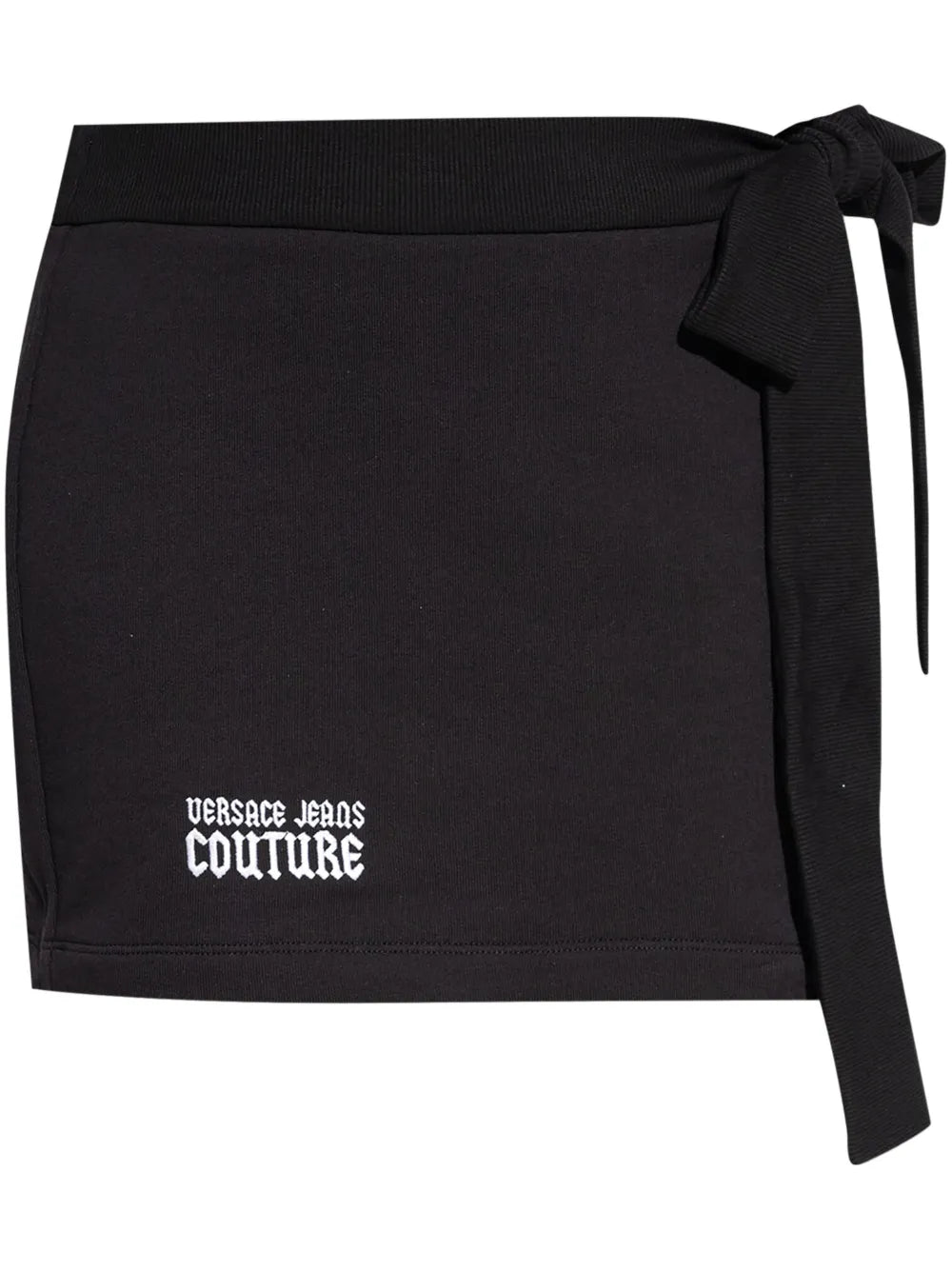 Logo-Embroidered Cotton Mini Skirt