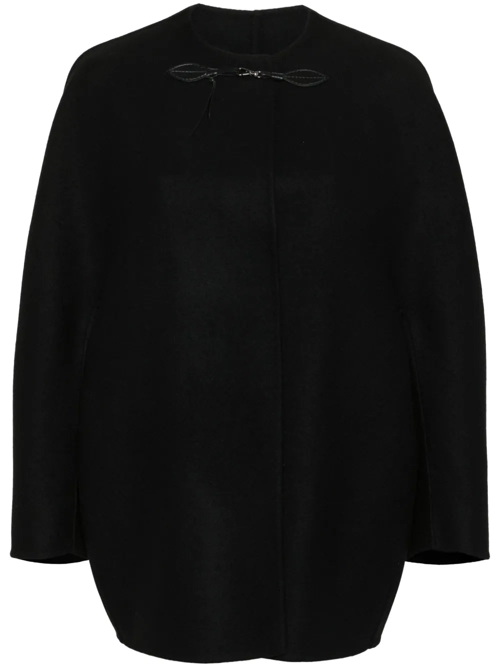 Press-Stud Virgin Wool Cape