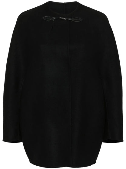 Press-Stud Virgin Wool Cape