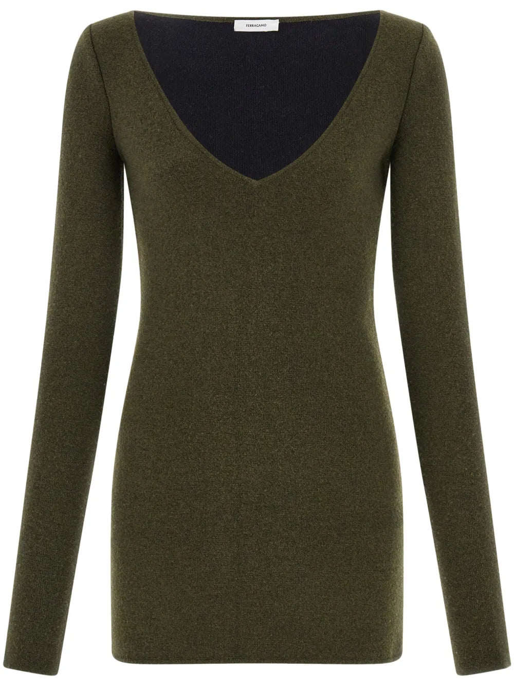 Virgin Wool-Blend Knitted Dress