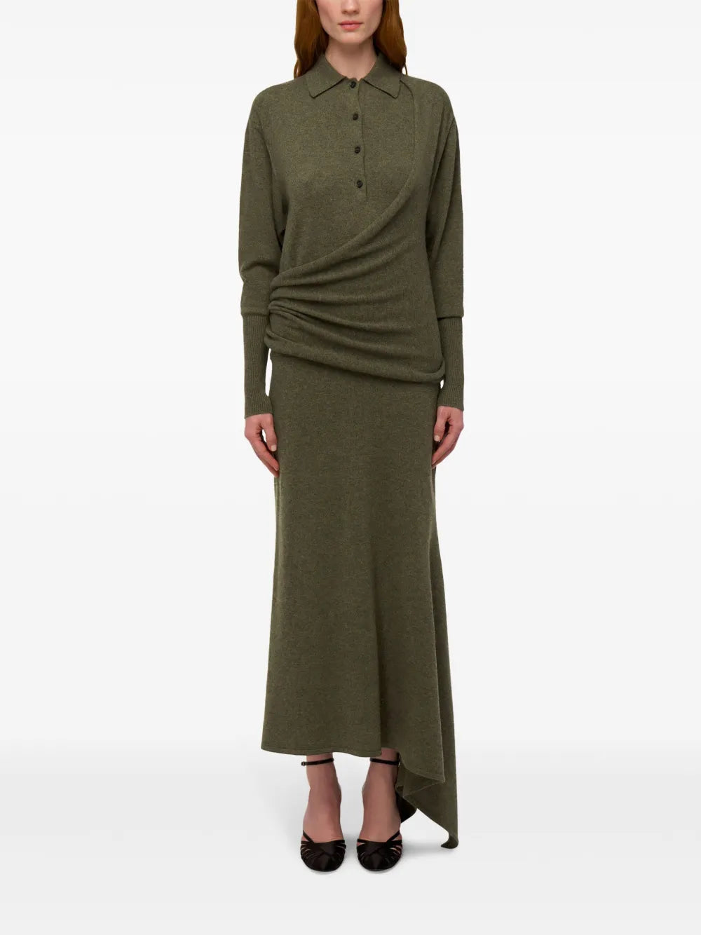 Asymmetric Knitted Dress
