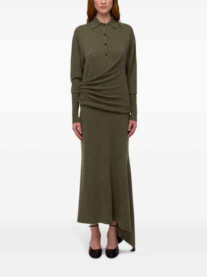 Asymmetric Knitted Dress