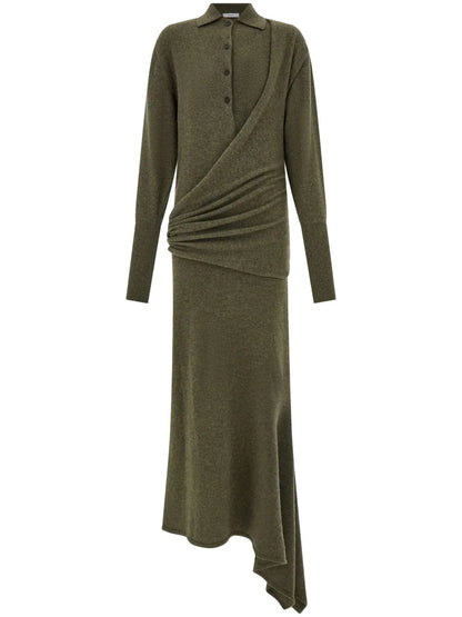 Asymmetric Knitted Dress