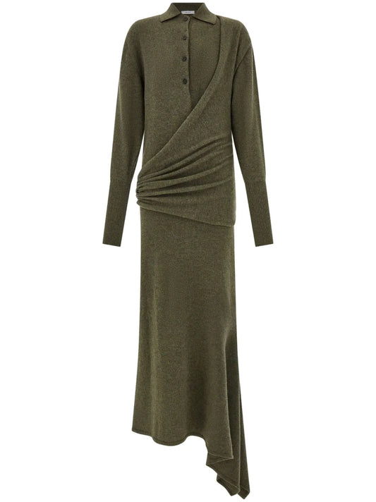 Asymmetric Knitted Dress