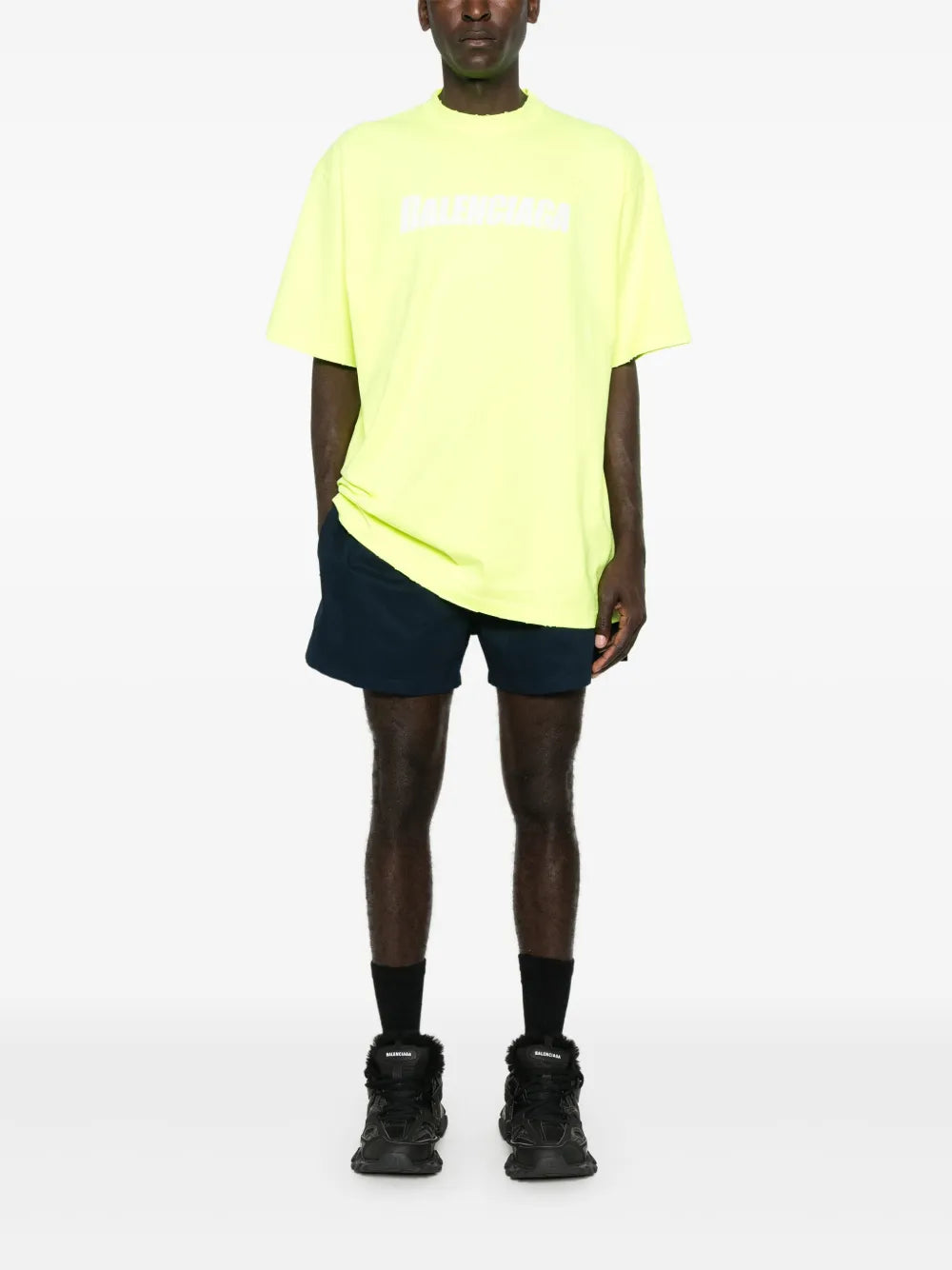 Elasticated-Waist Cotton Shorts