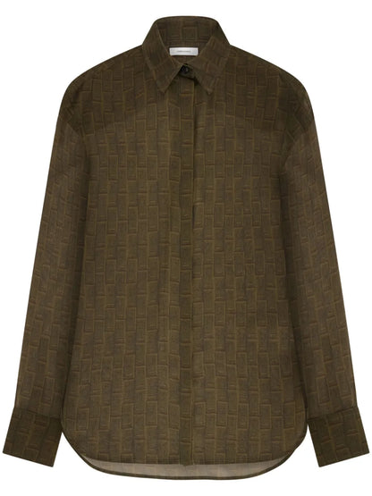 Monogram Silk Shirt