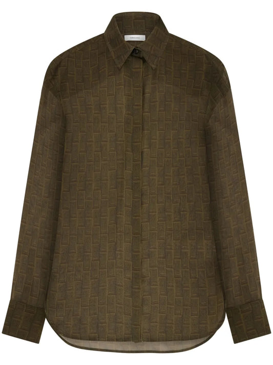 Monogram Silk Shirt