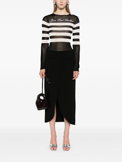 Logo-Embroidered Striped Jumper