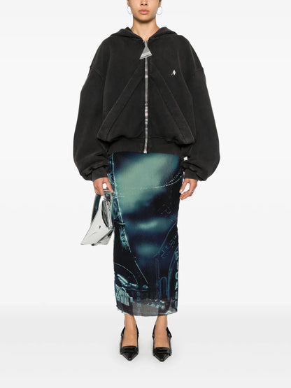 Pigalle-Print Maxi Skirt