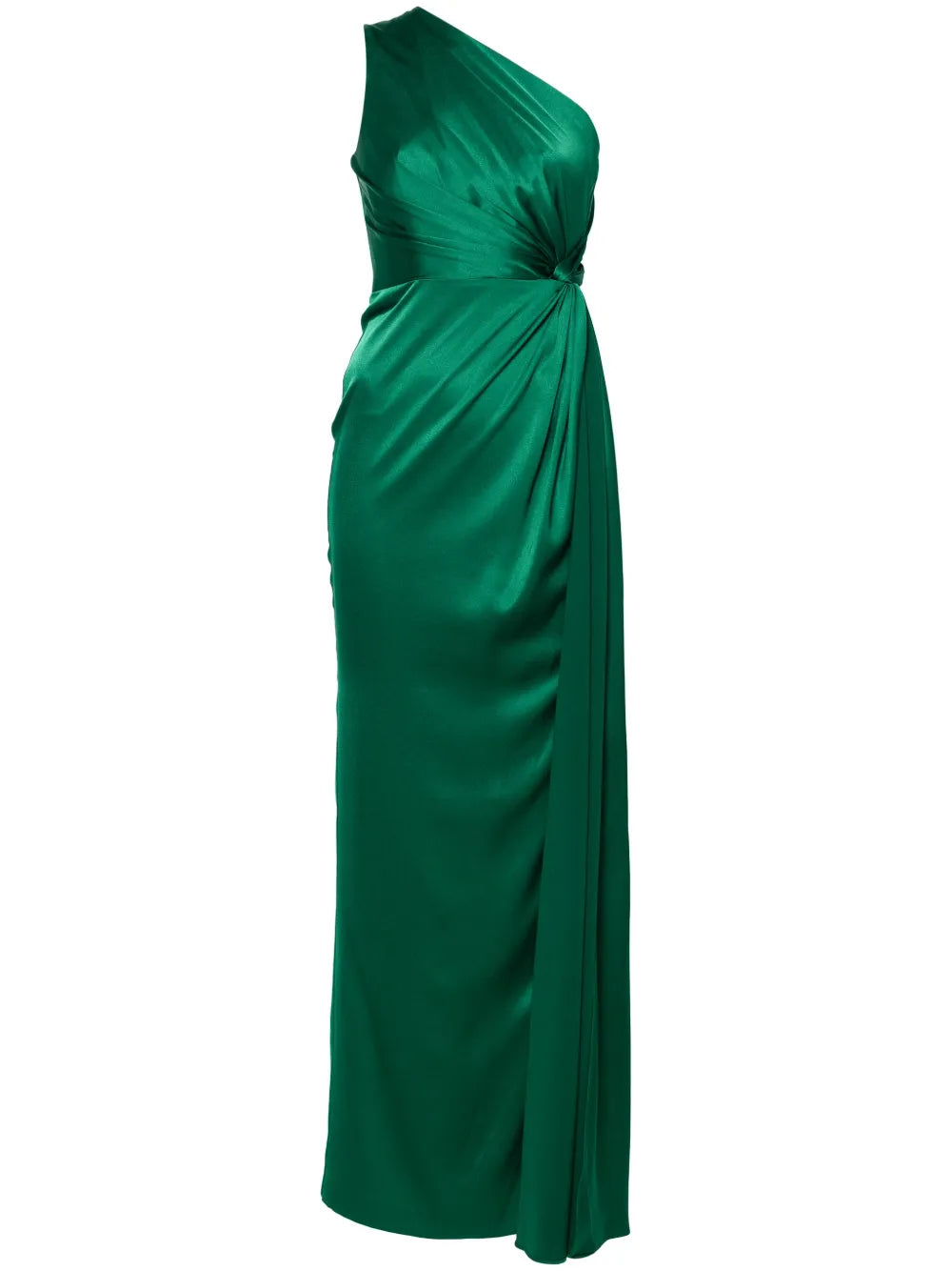 One-Shoulder Satin Dress