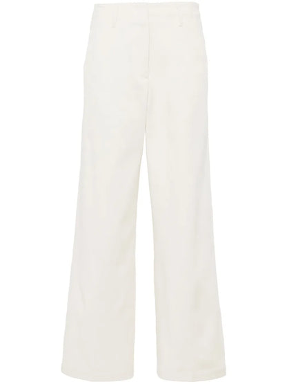 Mid-Rise Straight-Leg Trousers