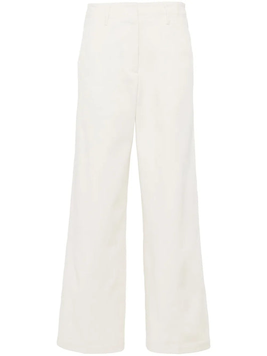 Mid-Rise Straight-Leg Trousers
