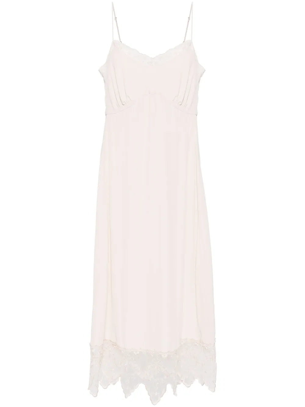 Lace-Trim Slip Dress