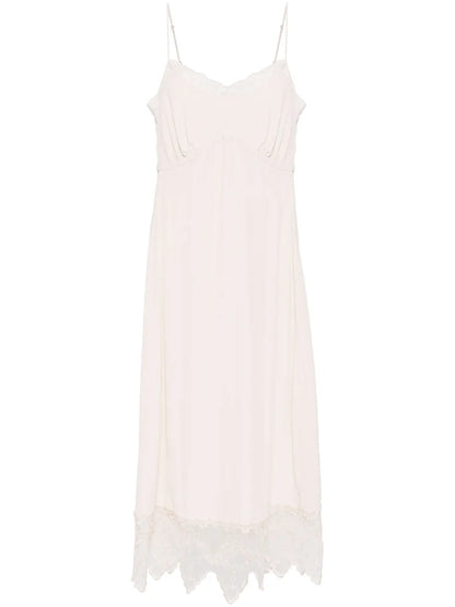 Lace-Trim Slip Dress