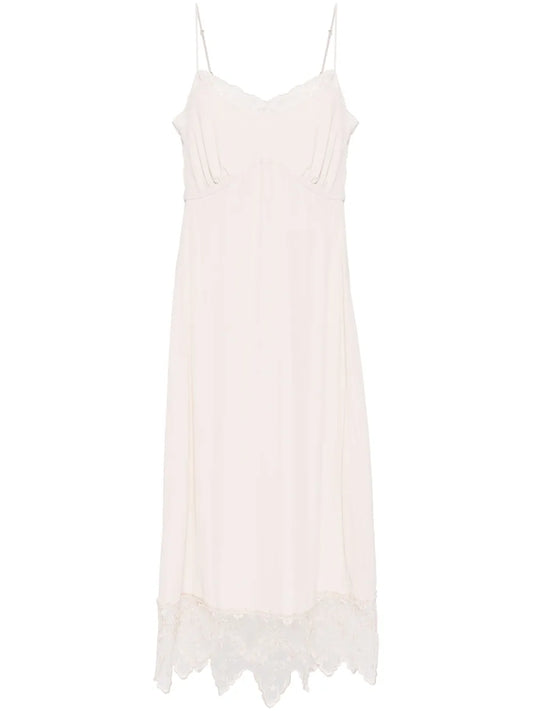 Lace-Trim Slip Dress