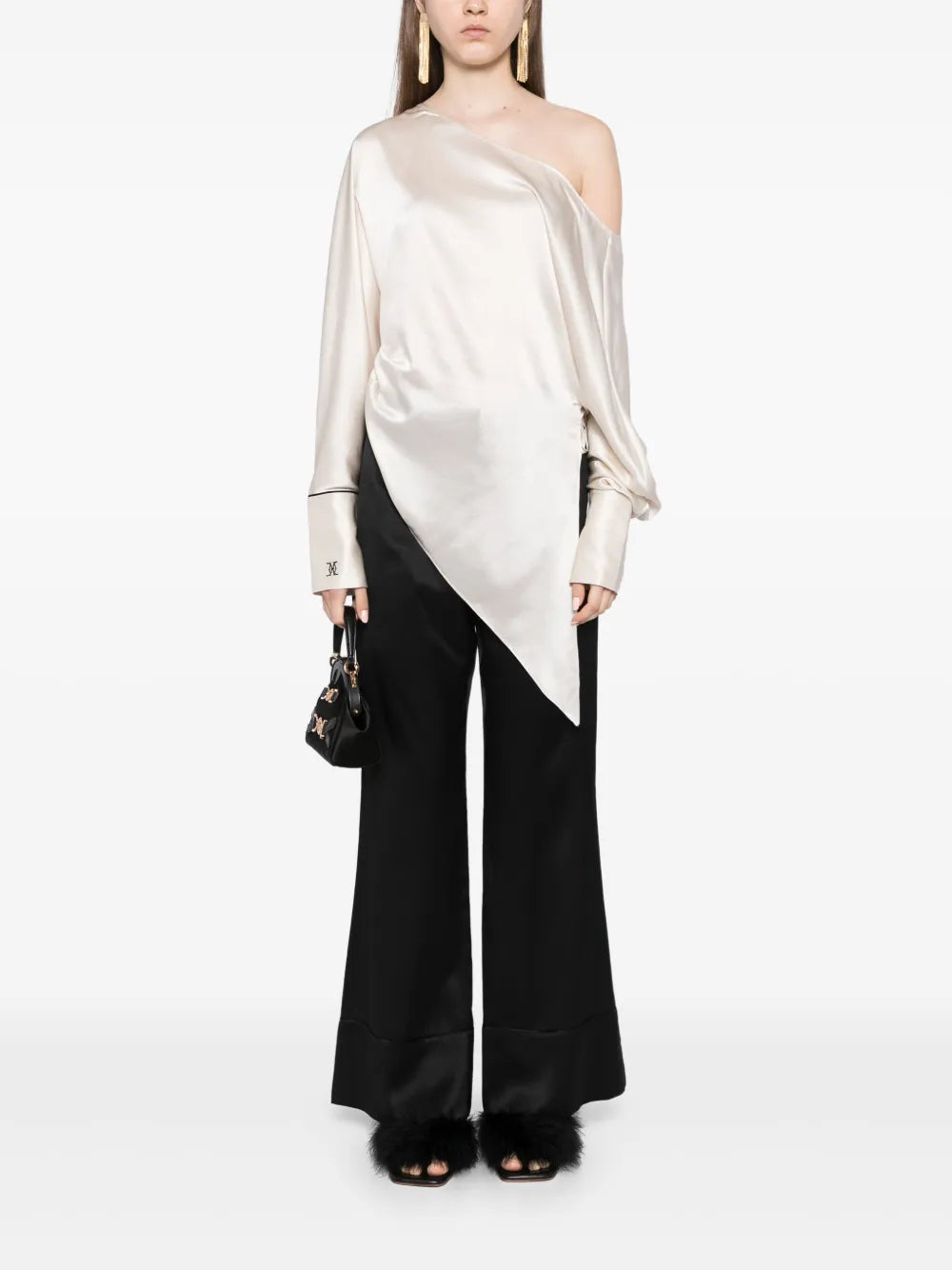 Oversized Silk Trousers