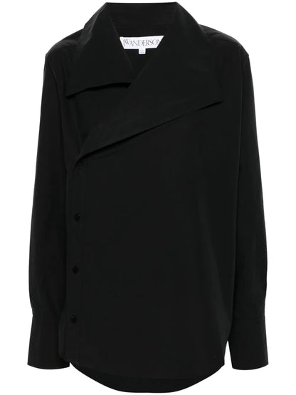Asymmetric Poplin Shirt