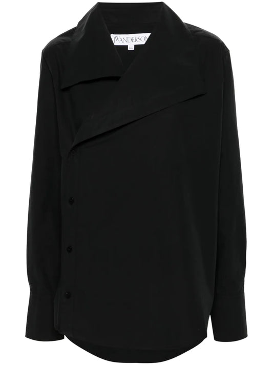 Asymmetric Poplin Shirt