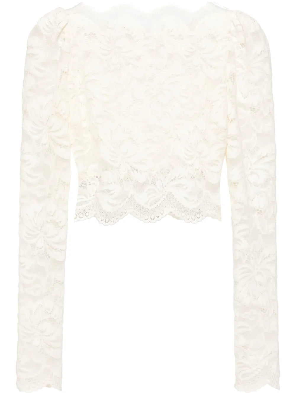 Cropped Lace Blouse