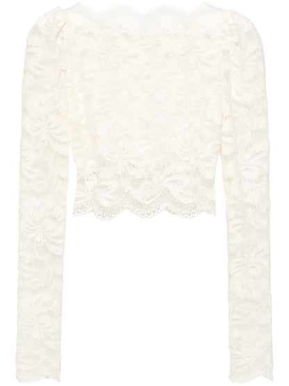Cropped Lace Blouse