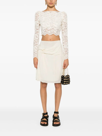 Cropped Lace Blouse
