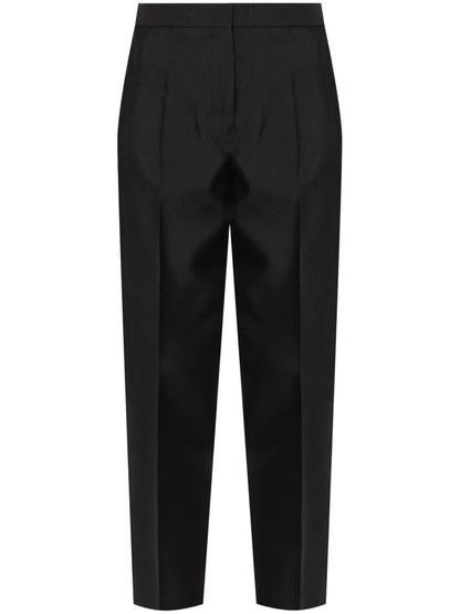 Creased Straight-Leg Trousers