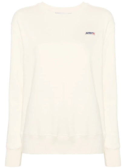 Logo-Patch Cotton Sweatshirt