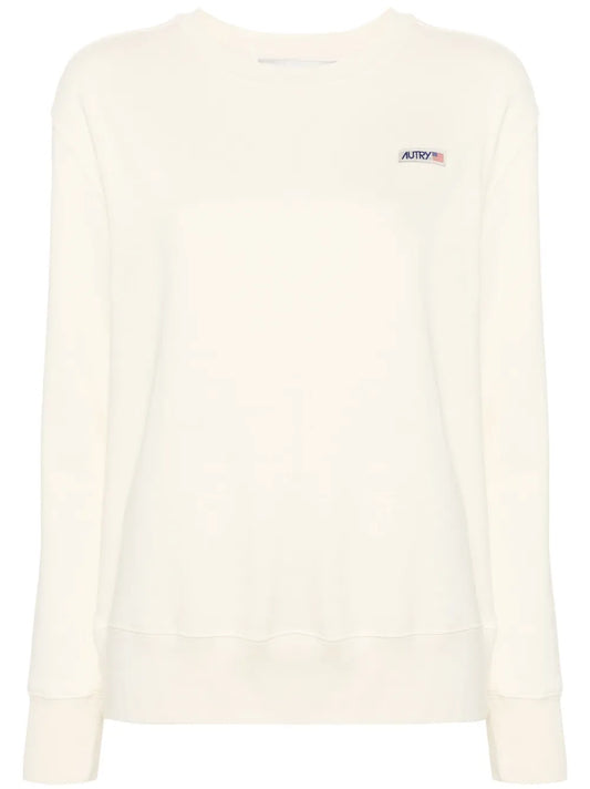 Logo-Patch Cotton Sweatshirt