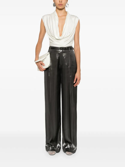 Acklie Pleated Wide-Leg Trousers