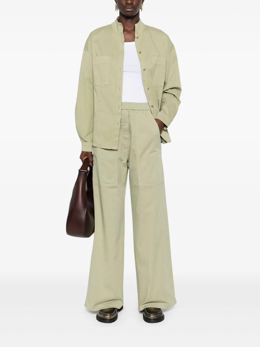 Long-Sleeve Cotton Blend Shirt
