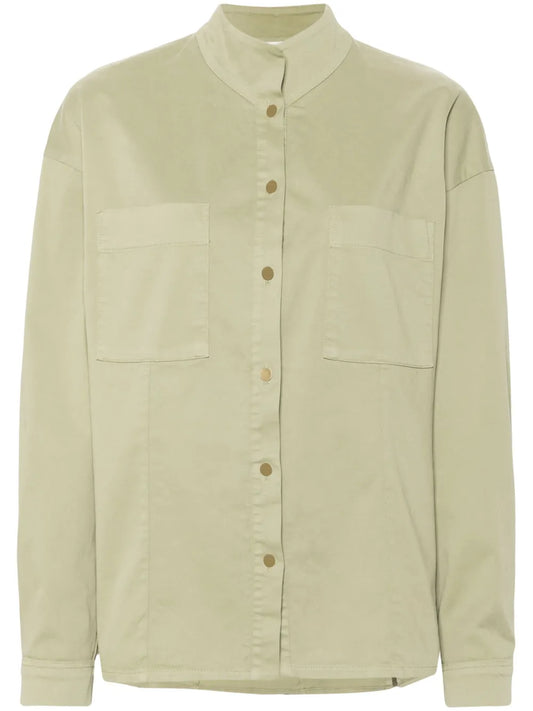 Long-Sleeve Cotton Blend Shirt