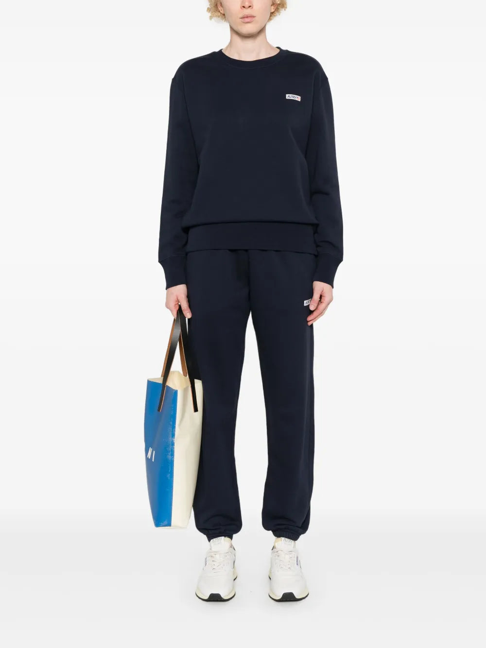 Logo-Patch Cotton Sweatshirt