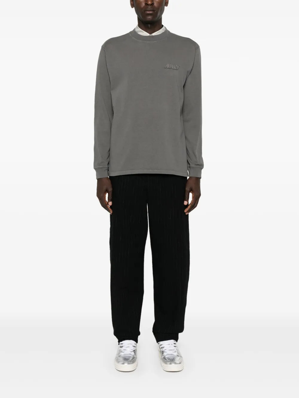 Logo-Patch Cotton Sweatshirt